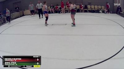 148 lbs Round 1 (8 Team) - Emma Stice, Nebraska Blue vs Nichole Buxton, Oregon Girls