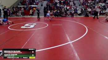 100-105 lbs Round 2 - Brooklyn Blizard, Team Scorpion Wrestling Club vs Alexys Kahler, Toro World Club