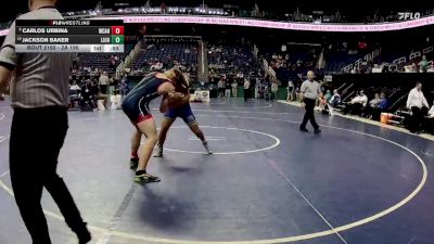 2A 190 lbs Cons. Round 1 - Jackson Baker, Lincoln Charter vs Carlos Urbina, West Caldwell High School