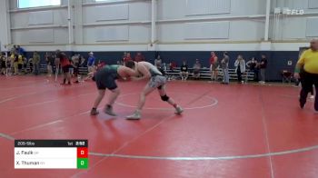 205-S lbs Quarterfinal - Jett Faulk, GA vs Xavier `X` Thuman, NY