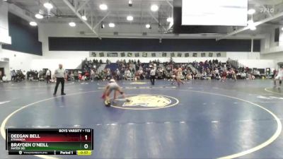 113 lbs Cons. Round 6 - Deegan Bell, Etiwanda vs Brayden O`Neill, Mater Dei