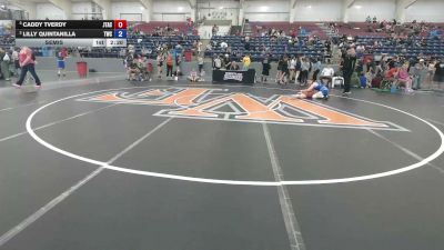 125 lbs Semis - Caddy Tverdy, JT Academy vs Lilly Quintanilla, Thermopolis Wrestling Club
