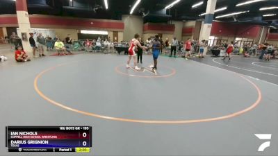 195 lbs Round 3 - Ian Nichols, Coppell High School Wrestling vs Darius Grignion, Texas