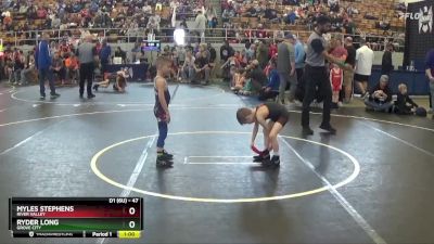 47 lbs Cons. Round 2 - Myles Stephens, River Valley vs Ryder Long, Grove City