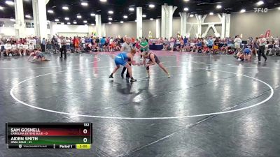 132 lbs Round 6 (8 Team) - Aiden Smith, Iowa Gold vs Sam Gosnell, Carolina Exteme Blue