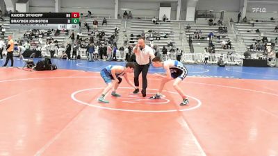 113 lbs Consi Of 64 #2 - Kaiden Dykhoff, MN vs Brayden Johnston, RI