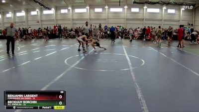 68 lbs Round 7 (8 Team) - Beckham Borchin, All American vs Benjamin Largent, Contenders WA Green