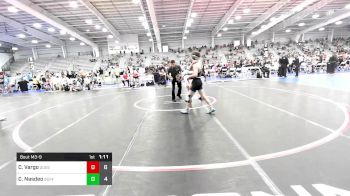 120 lbs Round Of 16 - Chris Vargo, Quest School Of Wrestling vs Cael Nasdeo, Buffalo Valley Black HS