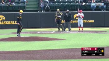 2019 Simpson College vs Iowa | Big Ten Baseball - Simpson College vs Iowa | Baseball - Mar 19, 2019 at 5:23 PM EDT