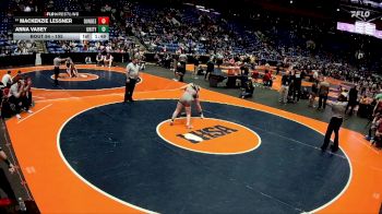 155 lbs Champ. Round 1 - Mackenzie Lessner, Carpentersville (Dundee-Crown) vs Anna Vasey, Tolono (Unity)