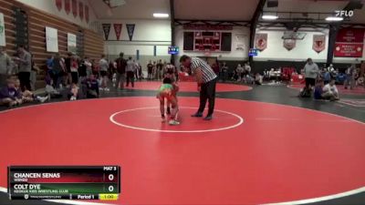 Cons. Semi - Chancen Senas, WBNDD vs Colt Dye, Keokuk Kids Wrestling Club