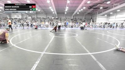 120 lbs Rr Rnd 2 - Mason Quarles, Indiana Outlaws Yellow vs King Orvosh, Flickr Boyz Aces