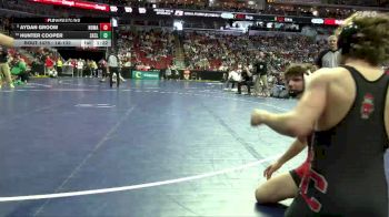 1A-132 lbs Cons. Round 4 - Hunter Cooper, Sioux Central vs Aydan Groom, North Mahaska