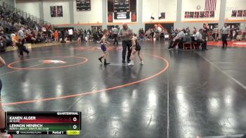 PW-10 lbs Quarterfinal - Kanen Alger, DC Elite vs Lennon Henrich, North Liberty Wrestling Club