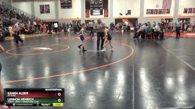 PW-10 lbs Quarterfinal - Kanen Alger, DC Elite vs Lennon Henrich, North Liberty Wrestling Club