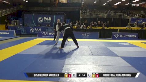 Gilberto Balbuena Martinez vs Bryzun Joshua McDonald 2026 Pan Jiu Jitsu IBJJF Championship