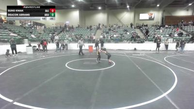 50 lbs Consi Of 8 #2 - Suho Kwak, Salem Elite vs Deacon Abrams, Argonaut Jr Mustangs