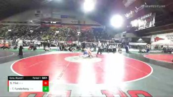 5A 120 lbs Cons. Round 1 - Tate Funderberg, Thunder Ridge vs Sean Flint, Idaho Falls