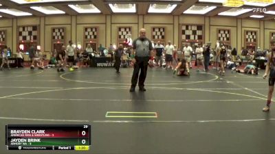 85 lbs Finals (8 Team) - Brayden Clark, American MMA & Wrestling vs Jayden Brink, Armory WA