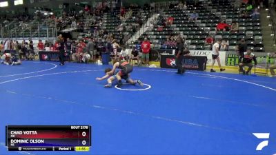 119 lbs Quarterfinal - Chad Votta, MD vs Dominic Olson, NE