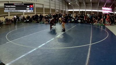 165 lbs Cons. Round 3 - Ryan Fencil, Arizona vs Niko Takitani, Hawaii