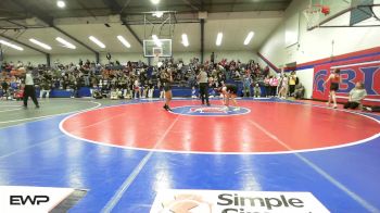 102 lbs Semifinal - Sophia Koloff, Tulsa Union Girls vs Mia Ortega, Edison Eagles Jr. High