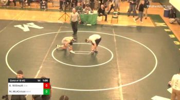 160 lbs Consolation - Adam Willmott, Cohasset vs Mark McKinnon, Southeastern Voc