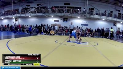 132 lbs Cons. Round 4 - Kayden Coppage, Indiana vs Lincoln Frazee, Indiana Storm Wrestling Club