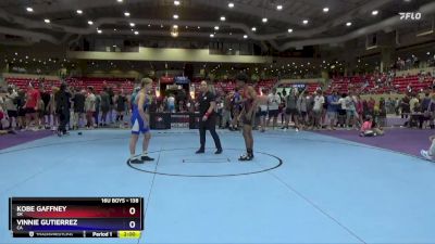 138 lbs Champ. Round 1 - Kobe Gaffney, OK vs Vinnie Gutierrez, CA