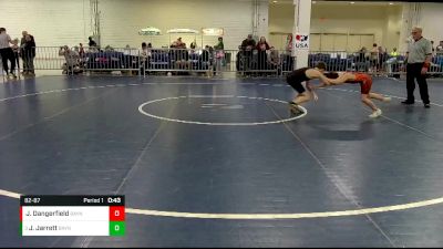 82-87 lbs Round 3 - Jase Jarrett, North Carolina vs Jace Dangerfield, Big Orange Wrestling