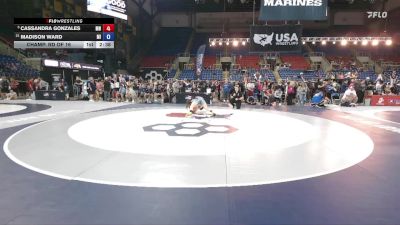 155 lbs Champ. Rd Of 16 - Cassandra Gonzales, MN vs Madison Ward, MI