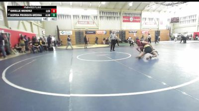 115 lbs Cons. Round 3 - Giselle Mendez, Albany vs Sophia Prongos-Medina, Alameda High School