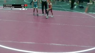 66 lbs Round 1 (6 Team) - JT Tsokolas, Monsters Of The Midwest vs Maverick Sicka, Project X