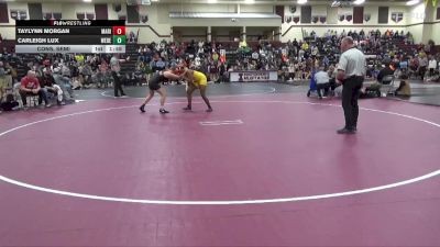 JV-21 lbs Cons. Semi - Taylynn Morgan, Marion vs Carleigh Lux, West Delaware