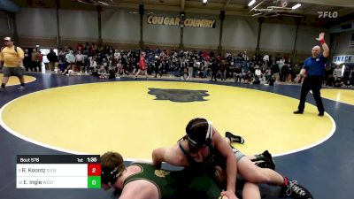 223 lbs Round Of 16 - Rocky Koontz, Clovis East vs Earl Ingle, West Linn (OR)