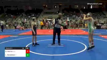 92 lbs Consolation - Dylan Harms, Sterling Tigers vs Landon Donaldson, Team Tulsa Wrestling Club