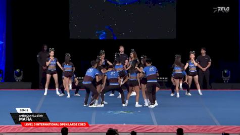 American All Star - Mafia [2025 L5 International Open Large Coed Semis] 2025 The Cheerleading Worlds