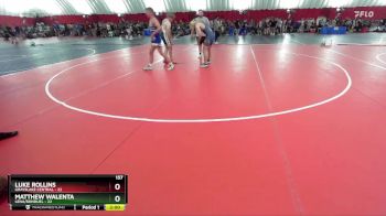 157 lbs Round 1 (6 Team) - Luke Rollins, Grayslake Central vs Matthew Walenta, Lena/Bonduel