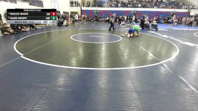 113 lbs Cons. Round 5 - Kade Knopp, Lakeland vs Rocco White, Coeur D Alene