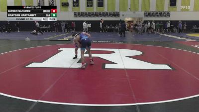 141 lbs Round Of 16 - Jayden Sanchez, Unattached-Rider vs Brayden Hartranft, Franklin & Marshall