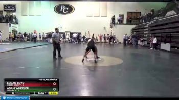 138 lbs Placement Matches (8 Team) - Adam Wheeler, Chelsea B vs Logan Loyd, Shelby County