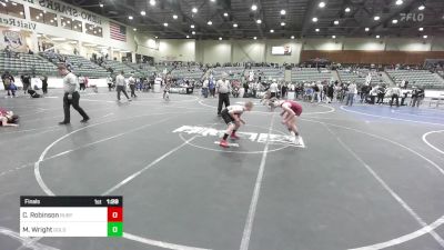 116 lbs Final - Cooper Robinson, Ruby Mountain WC vs Micah Wright, Gold Rush Wrestling