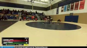 132 lbs Quarterfinal - Owen Prince, Liberty vs Zander Cahill, North Central