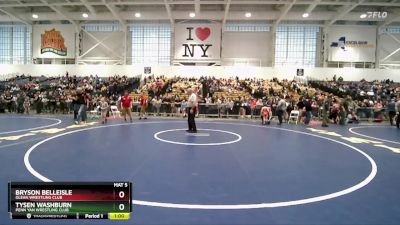 Round 2 - Bryson Belleisle, Olean Wrestling Club vs Tysen Washburn, Penn Yan Wrestling Club