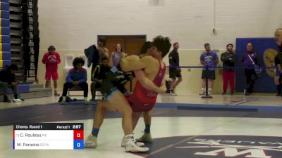 87 lbs Champ. Round 1 - Christian Rouleau, Minnesota Storm vs Mason Parsons, Sons Of Thunder Wrestling