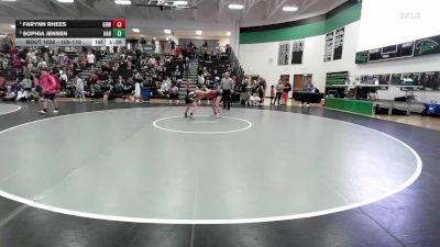 105-110 lbs Round 2 - Farynn Rhees, Greater Heights Wrestling vs Sophia Jensen, Not Affiliated