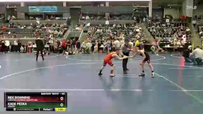 65 lbs Cons. Round 2 - Kade Peska, WRATH vs Rex Downing, Creston Express Wrestling