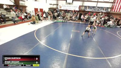 55 lbs Cons. Round 3 - Ryker Graham, Payson Lions Wrestling Club vs Ethan Durtschi, JWC