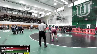 132 lbs Cons. Round 2 - Raul Santana, Fontana vs Mason Olvera, Arroyo
