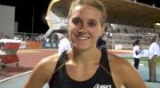 Heather Dorniden after 800 at 2010 Lignano